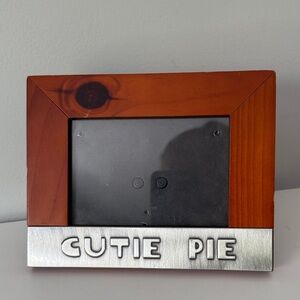 Wooden Photo Frame with Cutie Pie Accent